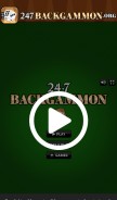 How 247backgammon.org looks like on a mobile device such as an iPhone.