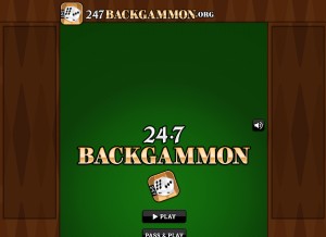 How 247backgammon.org looks like on a tablet such as an iPad.