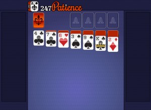 How 247patience.com looks like on a tablet such as an iPad.