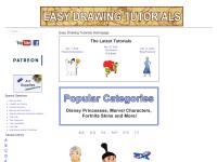 Desktop screenshot for easydrawingtutorials.com