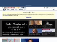 Desktop screenshot for crooksandliars.com