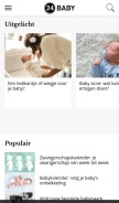 How 24baby.nl looks like on a mobile device such as an iPhone.