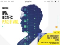 Desktop screenshot for arcserve.com