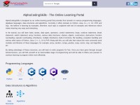 Desktop screenshot for alphacodingskills.com