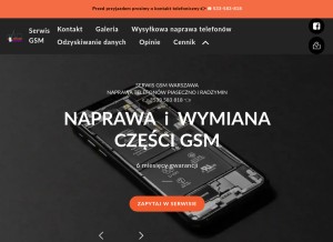 How 24gsm.com.pl looks like on a tablet such as an iPad.