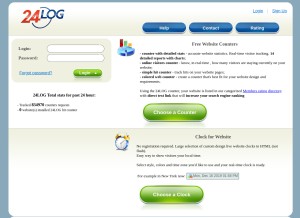 How 24log.com looks like on a tablet such as an iPad.