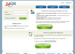 How 24log.es looks like on a tablet such as an iPad.