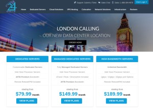 How 24shells.net looks like on a tablet such as an iPad.