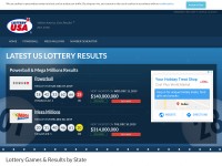 Desktop screenshot for lotteryusa.com