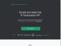 Desktop screenshot for reallyfreegeoip.org