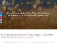 Desktop screenshot for sleep.org