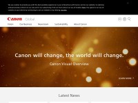 Desktop screenshot for canon.com