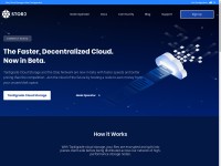 Desktop screenshot for storj.io