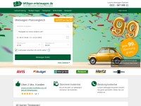 Desktop screenshot for billiger-mietwagen.de
