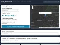 Desktop screenshot for ipaddress.com