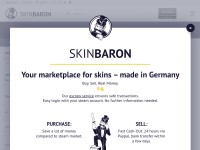 Desktop screenshot for skinbaron.de