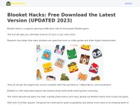 Desktop screenshot for blookethackspro.com