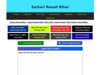 Desktop screenshot for sarkariresultbihar.info