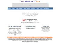 Desktop screenshot for weatherforyou.net