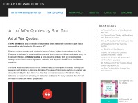 Desktop screenshot for theartofwarquotes.com