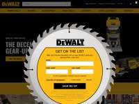 Desktop screenshot for dewalt.com
