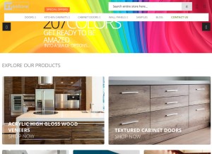 How 27estore.com looks like on a tablet such as an iPad.