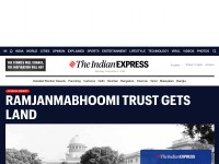 Desktop screenshot for indianexpress.com