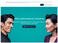 Desktop screenshot for pexip.com