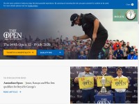 Desktop screenshot for theopen.com