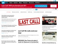 Desktop screenshot for lifesitenews.com