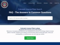 Desktop screenshot for coloradolicenseplate.com