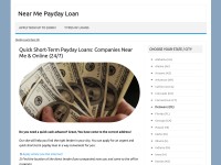 Desktop screenshot for nearmepayday.loan