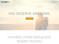 Desktop screenshot for servosity.com