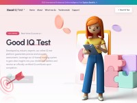 Desktop screenshot for goodiqtest.com