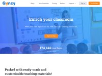 Desktop screenshot for gynzy.com