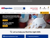 Desktop screenshot for aedsuperstore.com