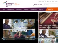 Desktop screenshot for alzheimersresearchuk.org