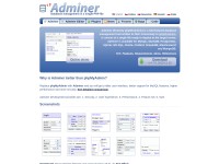 Desktop screenshot for adminer.org