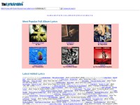 Desktop screenshot for thelyricarchive.com