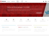 Desktop screenshot for microchip.com