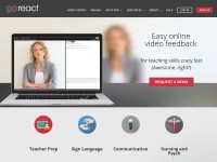 Desktop screenshot for goreact.com