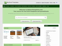 Desktop screenshot for myexceltemplates.com