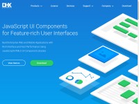 Desktop screenshot for dhtmlx.com