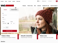 Desktop screenshot for vag.de