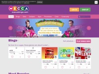 Desktop screenshot for meccabingo.com