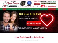 Desktop screenshot for lovebacksolutionastrologer.com