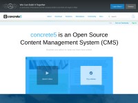 Desktop screenshot for concrete5.org