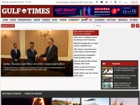 Desktop screenshot for gulf-times.com
