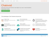 Desktop screenshot for chatovod.com