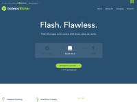 Desktop screenshot for etcher.io